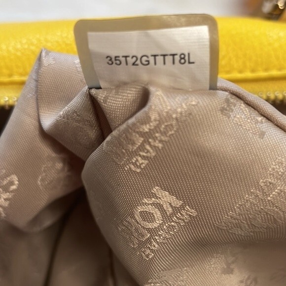 Michael Kors Bright Yellow Handbag Tote Purse - Picture 9 of 9